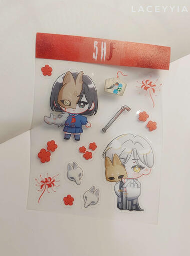 SHF sticker transparent